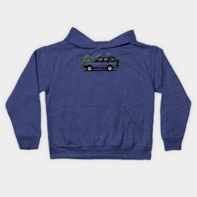 The iconic british off road car Kids Hoodie by jaagdesign